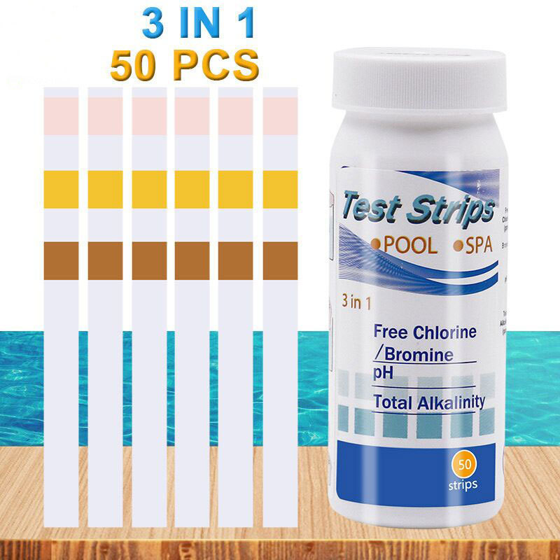 Marine Aquarium Test Kit - แถบทดสอบคลอรีน PH สปา สระว่ายน้ำ ตู้ปลา กระดาษทดสอบน้ำ