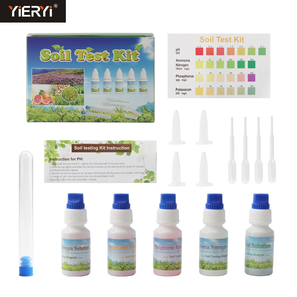 Marine Aquarium Test Kit - ชุดทดสอบดิน 4-in-1 ยี่ห้อ Yieryi สำหรับวัดค่า pH