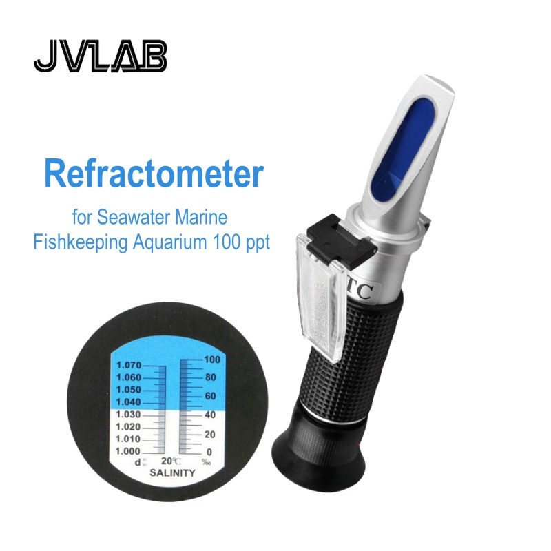 Marine X Aquarium - มือถือแบบพกพาความเค็ม Refractometer ความหนาแน่นเมตรสําหรับน้ําทะเล Marine Fishkeeping Aquarium