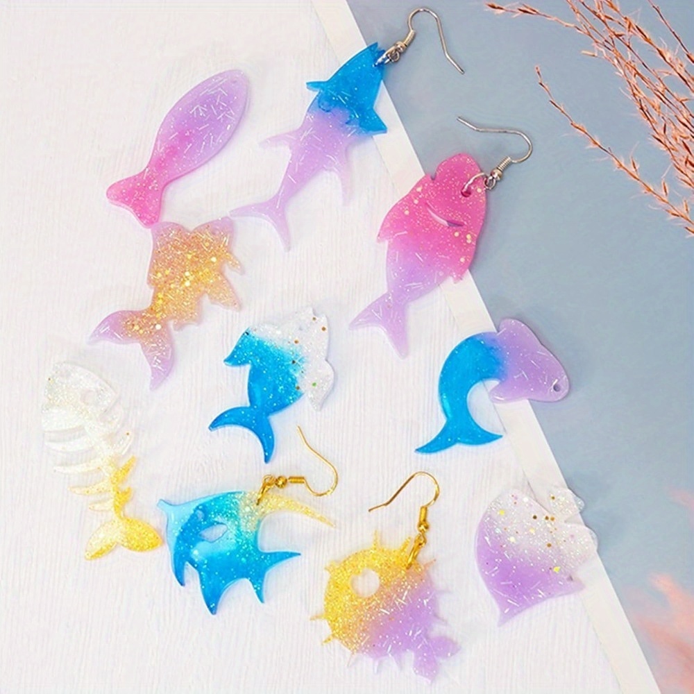 ชุดแม่พิมพ์ต่างหูและจี้ธีมมหาส - Aquarium Marine Fish บทวิจารณ์และราคา