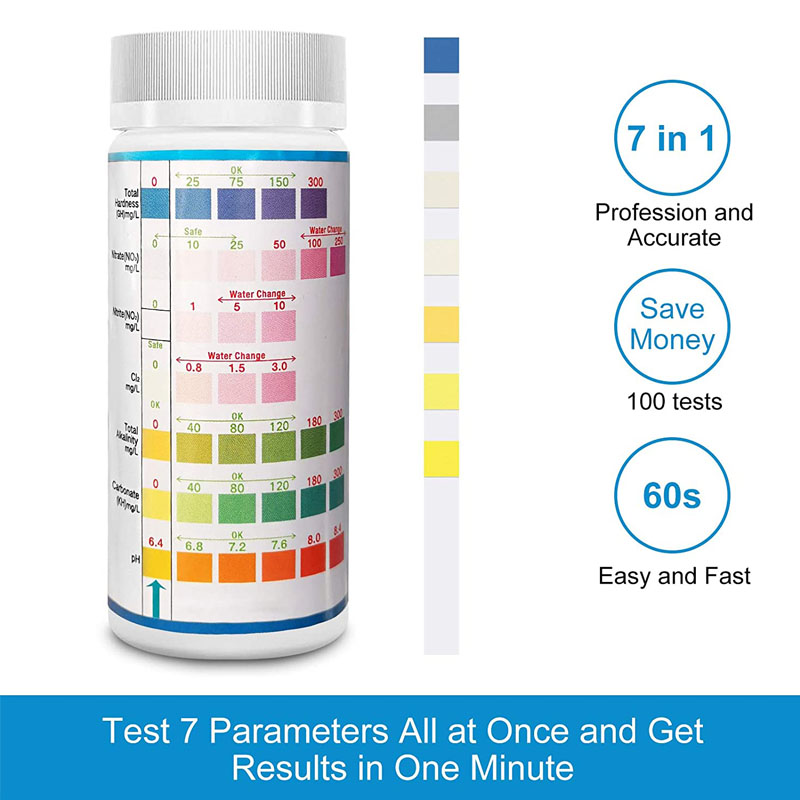 7-IN-1 Aquarium Test Strips 10 - Marine Aquarium Test Kit บทวิจารณ์และราคา
