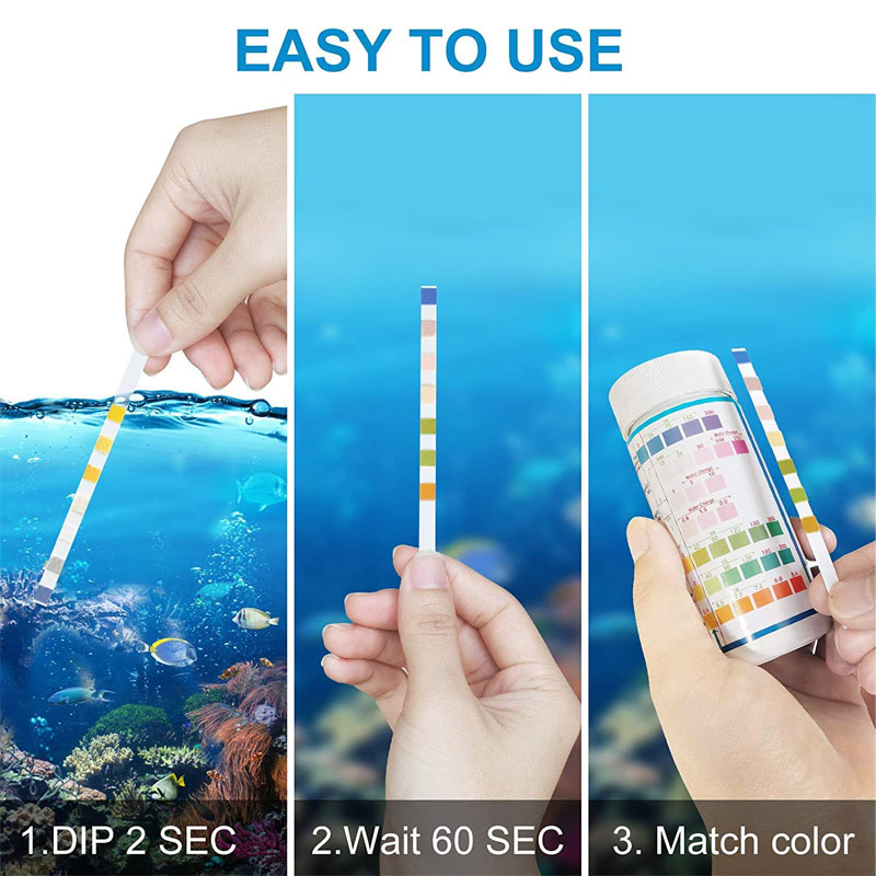 7-IN-1 Aquarium Test Strips 10 - Marine Aquarium Test Kit บทวิจารณ์และราคา
