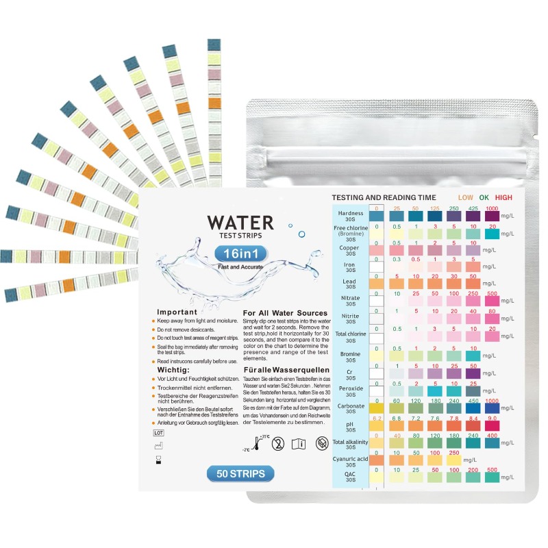 แถบทดสอบคุณภาพน้ำในตู้ปลา ชุดท - Marine Aquarium Test Kit บทวิจารณ์และราคา