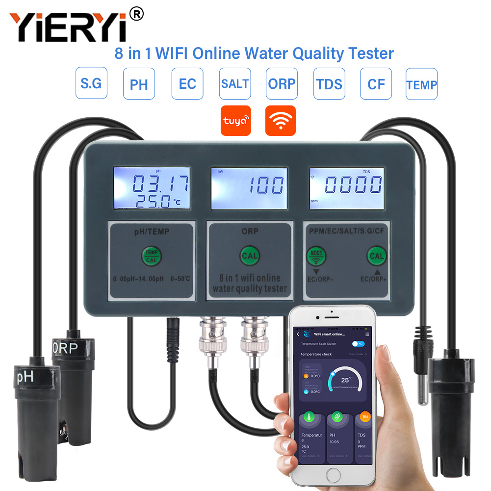 Yieryi WiFi Tuya Smart PH ORP  - Marine Aquarium Test Kit บทวิจารณ์และราคา